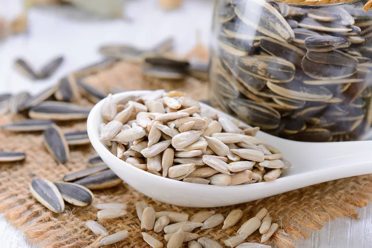 selected sunflower seeds